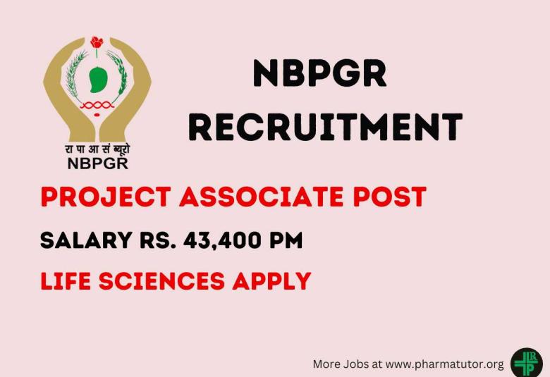 Interview for the post of Project Associate at NBPGR