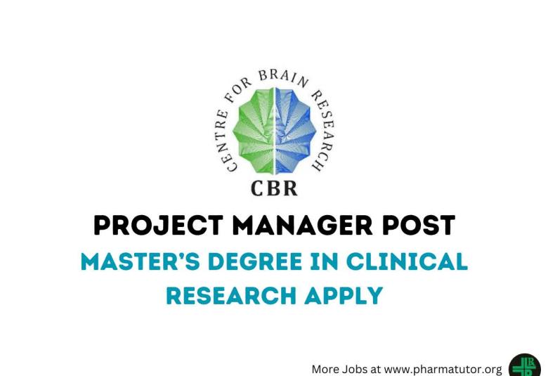 Job for Project manager at Centre for Brain Research, IISc