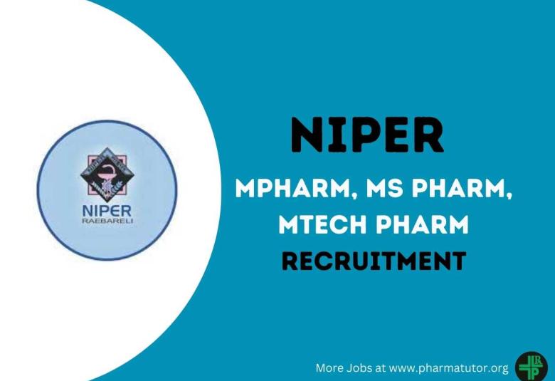 Opportunity for MPharm, MS Pharm, MTech Pharm to work under SERB Project at NIPER