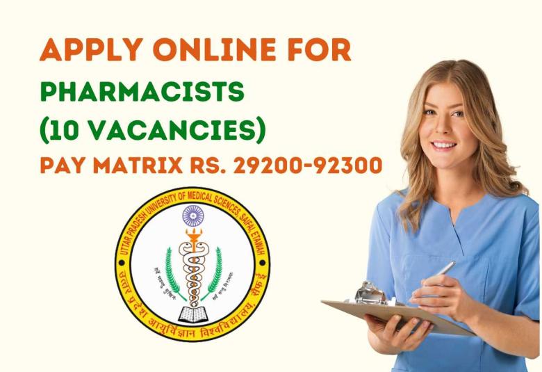 Apply Online for post of Pharmacists at UPUMS