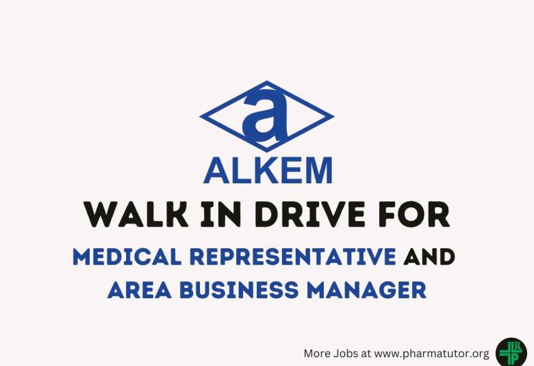 Walk In Drive for Medical Representative and ABM at Alkem Laboratories