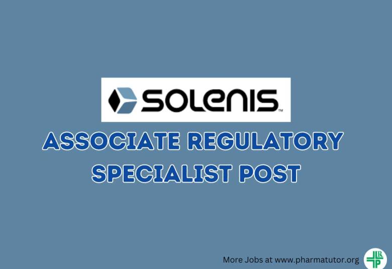 Work as Associate Regulatory Specialist at Solenis