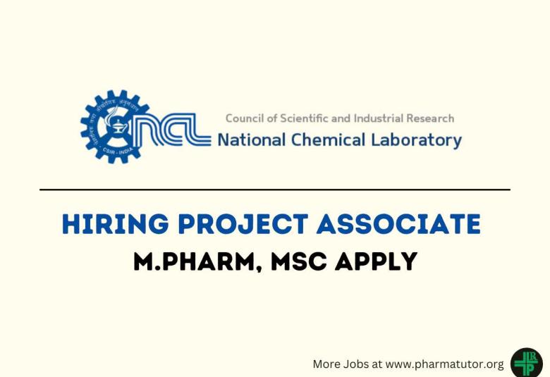 Apply Online for Project Associate at NCL