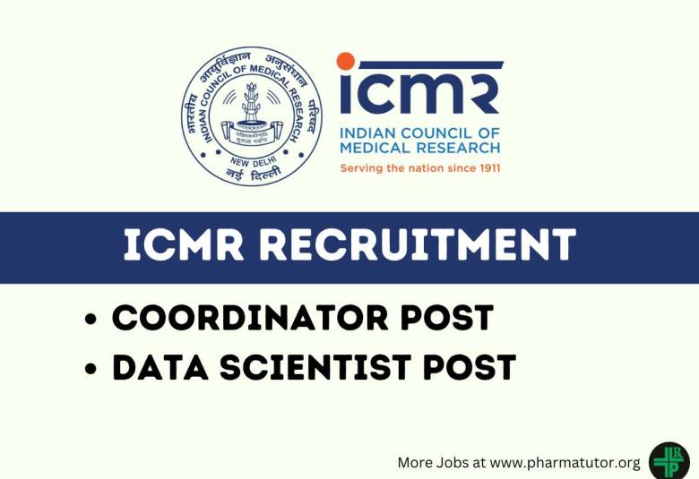 ICMR looking for Coordinator, Data Scientist at Division of Non Communicable Diseases 