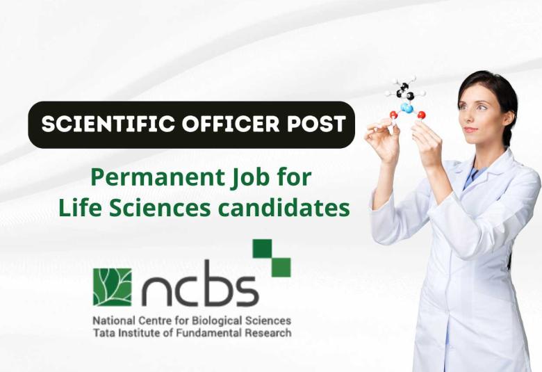 Invites online applications for the post of Scientific Officer at NCBS