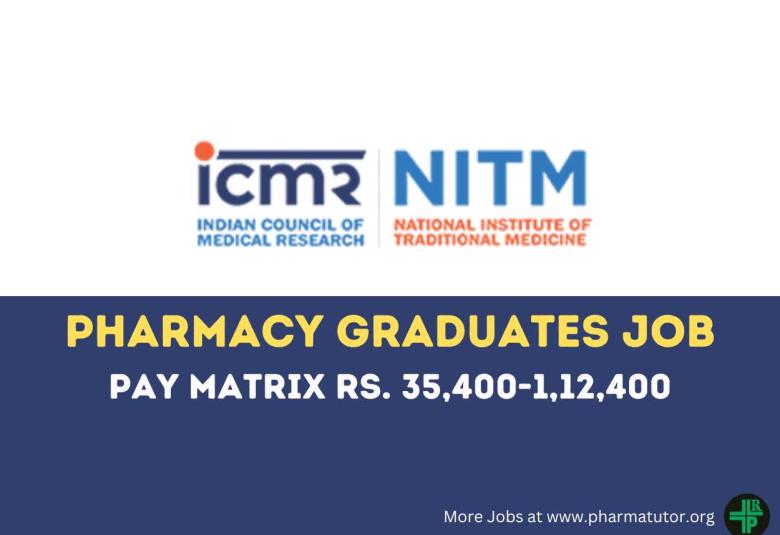 Job for Pharmacy graduates as Technical Assistant at NITM