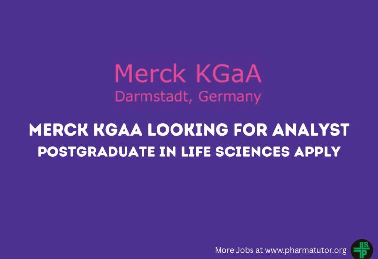 Merck KGaA looking for Analyst