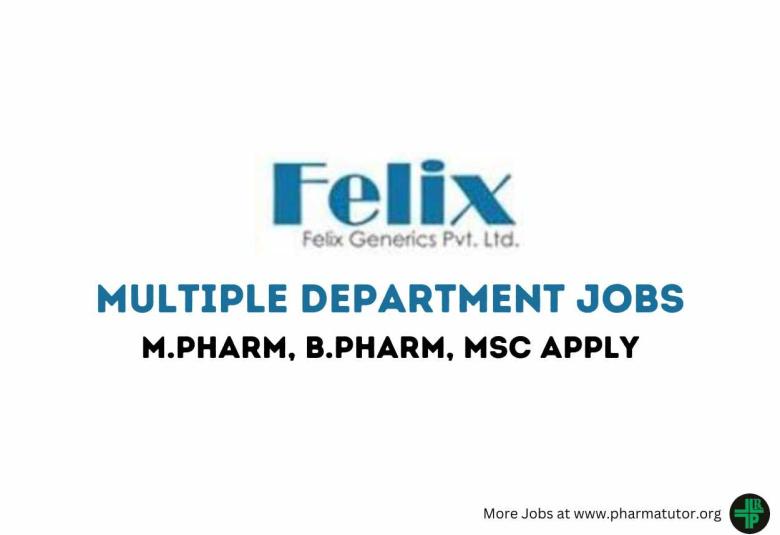 Multiple Department Jobs at Felix Generics Private Limited