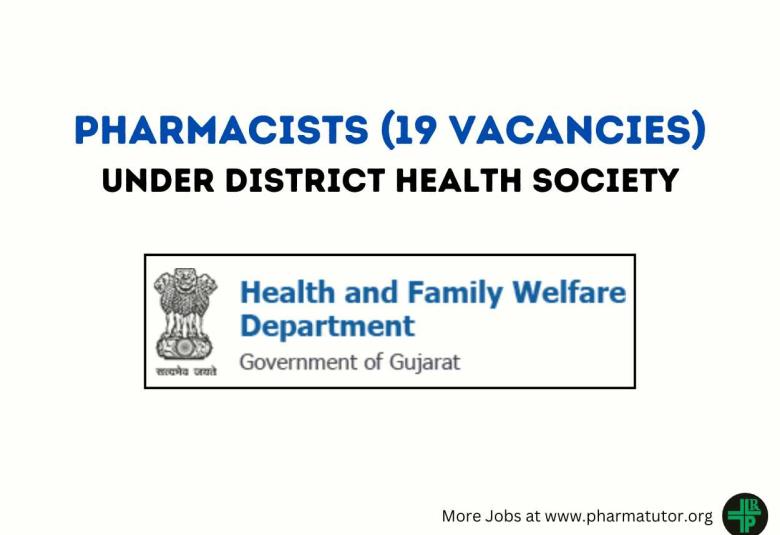 Recruitment for Pharmacists under District Health Society Amreli