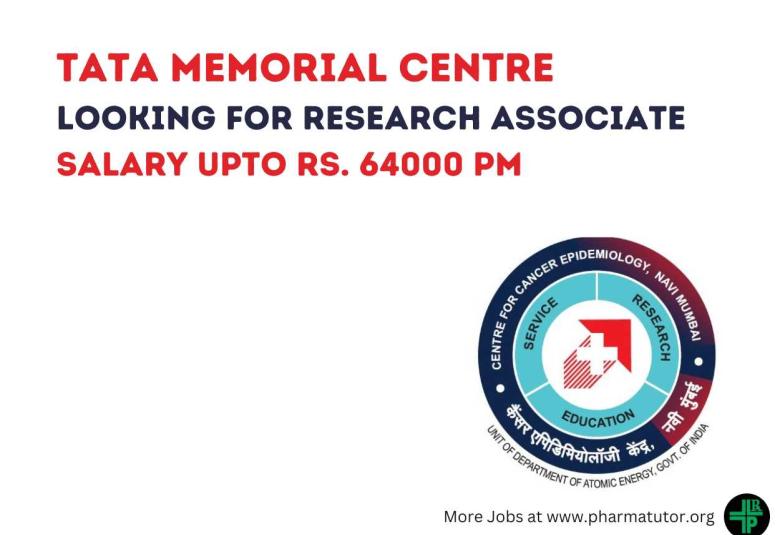 Tata Memorial Centre looking for Research Associate