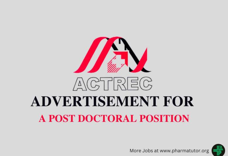 ADVERTISEMENT FOR A POST DOCTORAL POSITION AT CRI ACTREC
