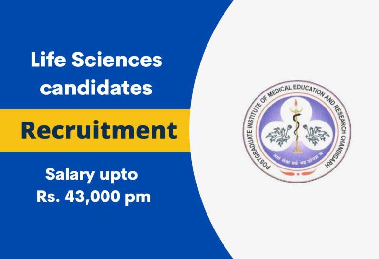 Job for Life Sciences candidates at PGIMER