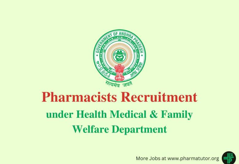 Job for Pharmacist under Health Medical & Family Welfare Department