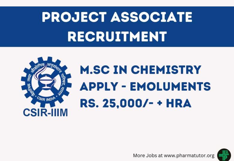 Vacancy for Project Associate at IIIM