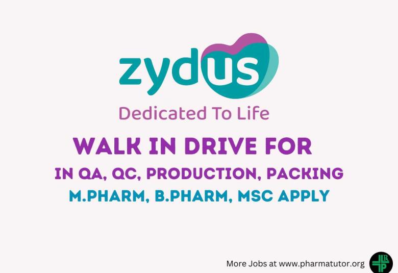 Walk in drive for Injectable manufacturing plant of Zydus Lifesciences