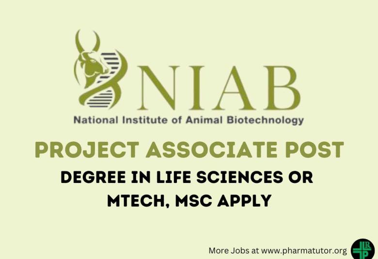 Applications are invited for post of Project Associate at NIAB