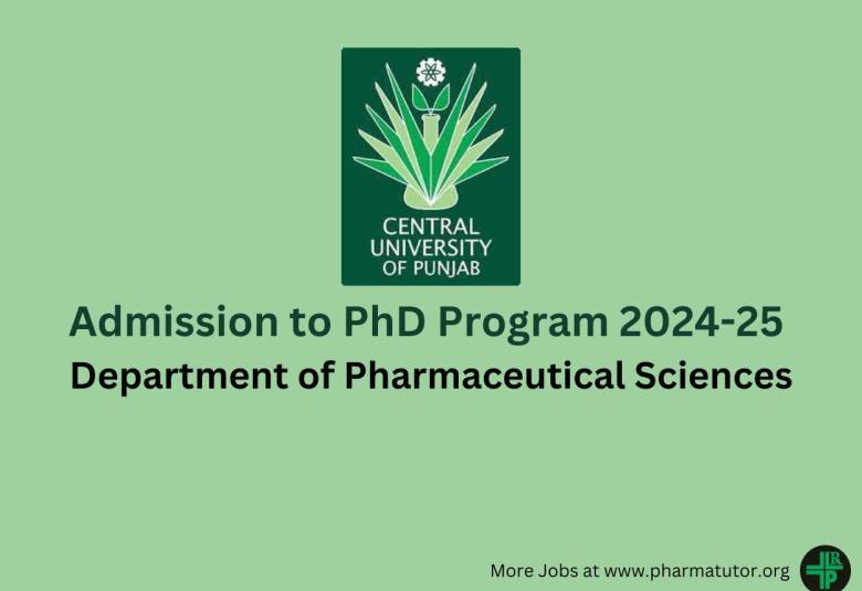 Central University of Punjab Admission to PhD Program 2024-25 Academic Session