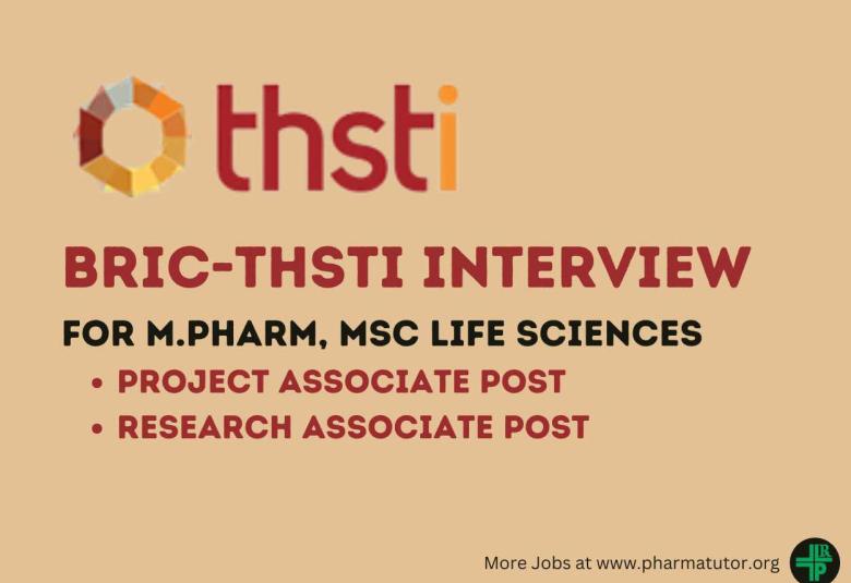 Interview for M.Pharm, MSc Life Sciences candidates at THSTI