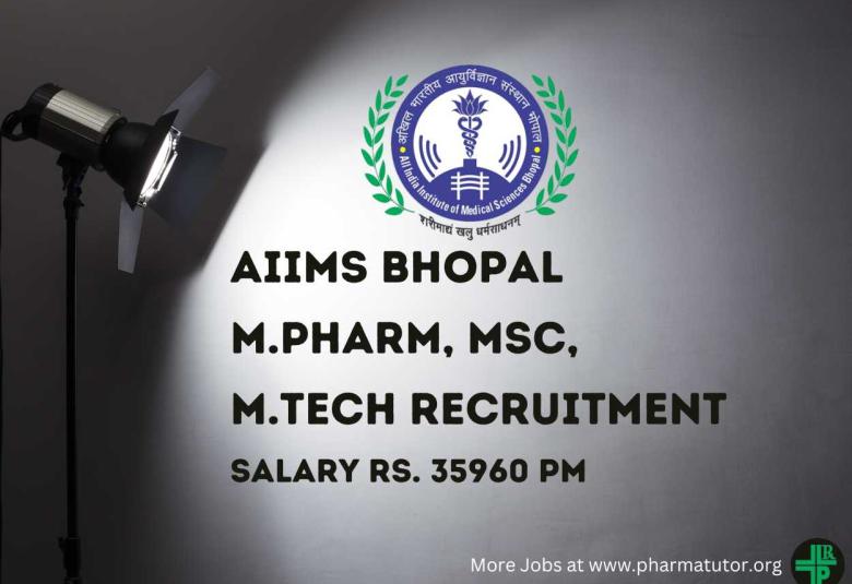 Job for M.Pharm, MSc, M.Tech in project funded by Uttar Pradesh Pollution Control Board at AIIMS