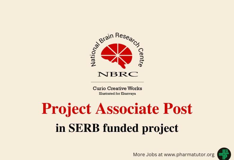 NBRC invites application to the post of Project Associate in SERB funded project