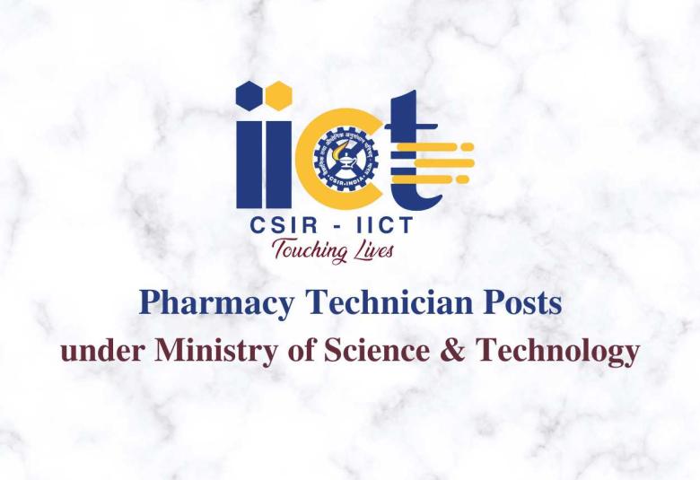 Opportunity for Pharmacy Technician at Indian Institute of Chemical Technology