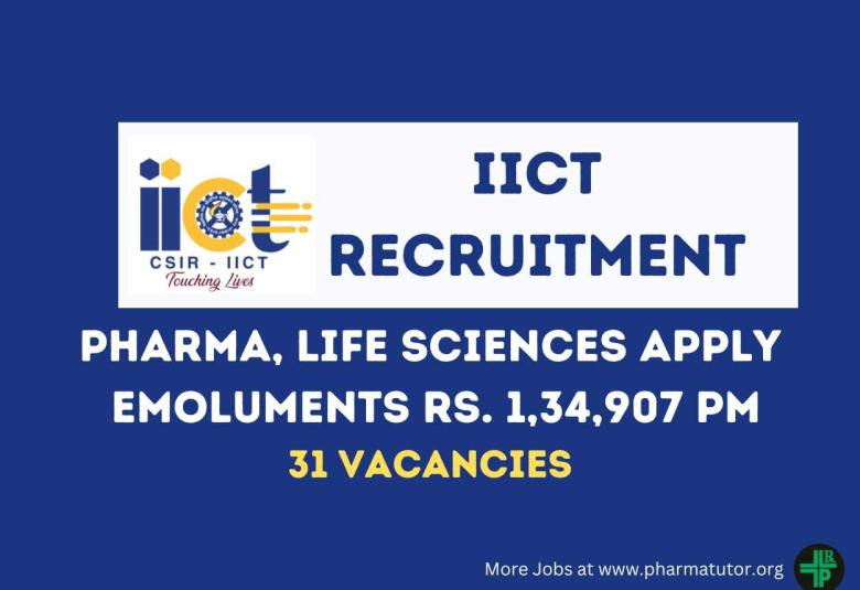 Opportunity for research career in Science & Technology at IICT