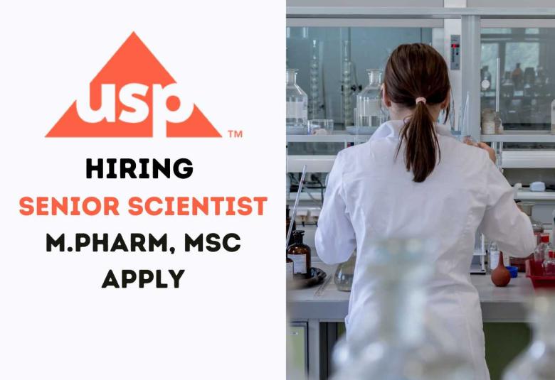 Opportunity for Senior Scientist at United States Pharmacopeia