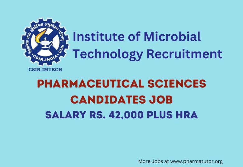 Recruitment Pharmaceutical Sciences candidates at IMTech