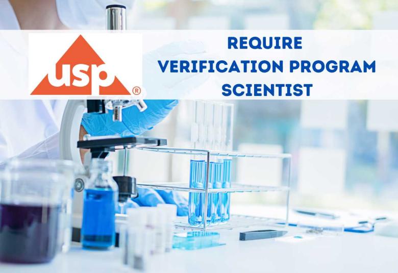 Require Verification Program Scientist at US Pharmacopeial Convention