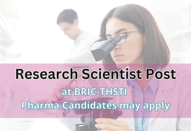 Vacancy for Research Scientist at BRIC-THSTI