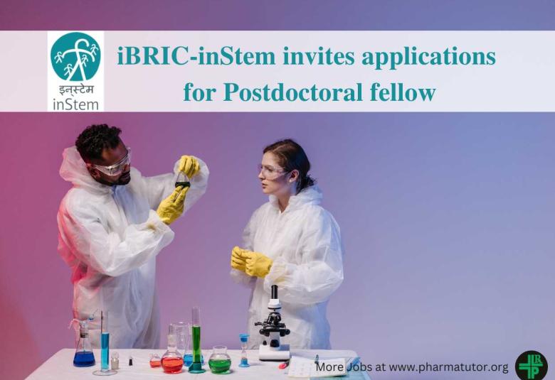 iBRIC-inStem invites applications for post of Postdoctoral fellow