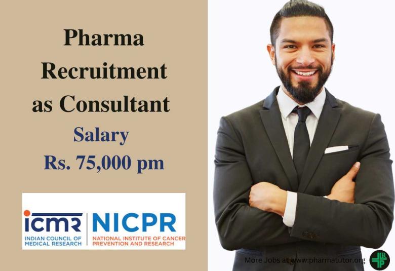 Pharma Recruitment as Project Consultant at NICPR