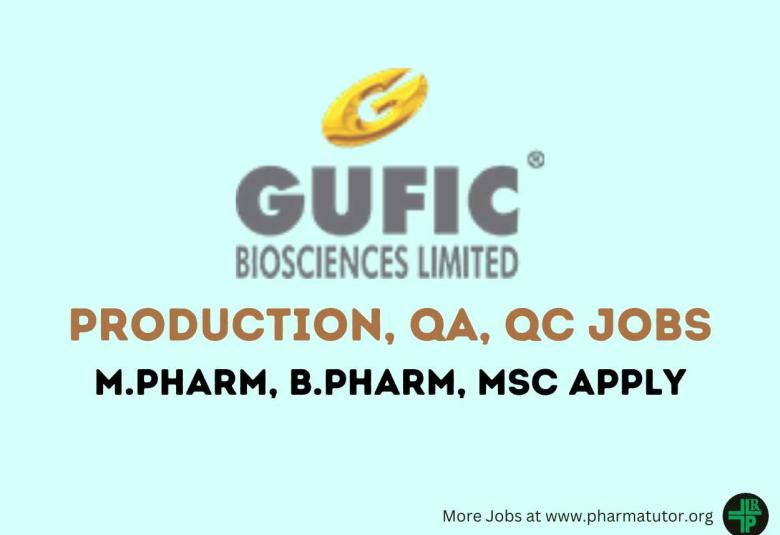 Production, QA, QC Jobs at Gufic Biosciences