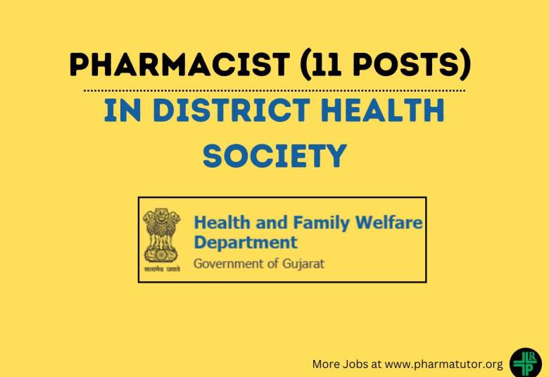 Recruitment for Pharmacists in District Health Society Chhotaudepur