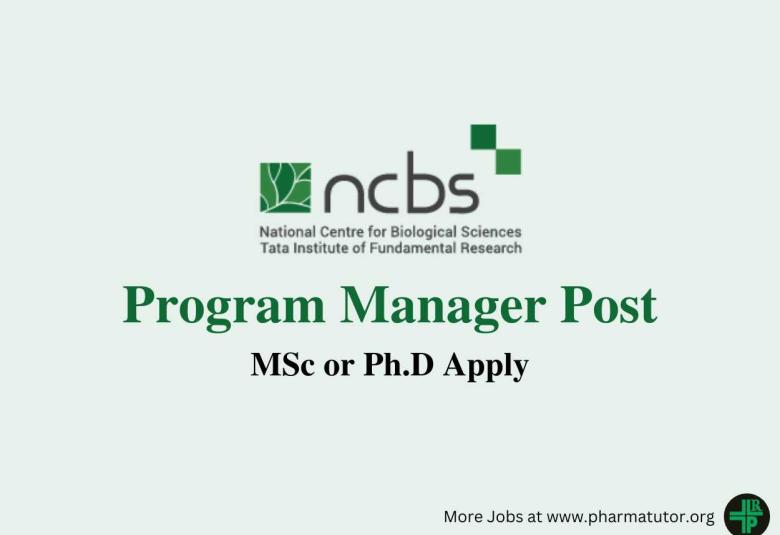 Applications are invited for the post of Program Manager at NCBS