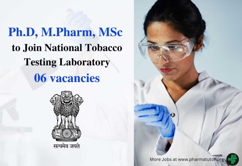 Career for Ph.D, M.Pharm, MSc as Project Human Resource Post at NTTL