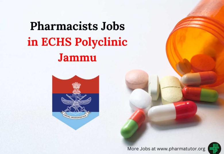 ECHS Jammu invites application for post of Pharmacist