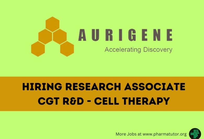 Job as Research Associate at Aurigene Oncology