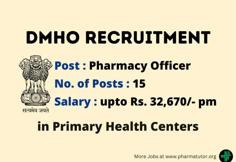 Job for Pharmacy Officer in Primary Health Centers