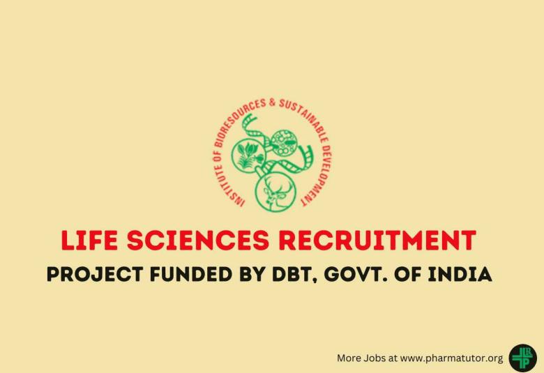 Life Sciences Recruitment project funded by DBT, Govt. of India at IBSD
