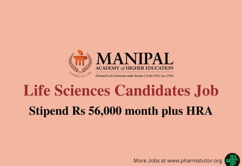 MAHE invites applications from Life Sciences candidates