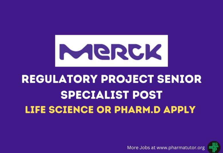 Opening for Regulatory Project Senior Specialist at Merck