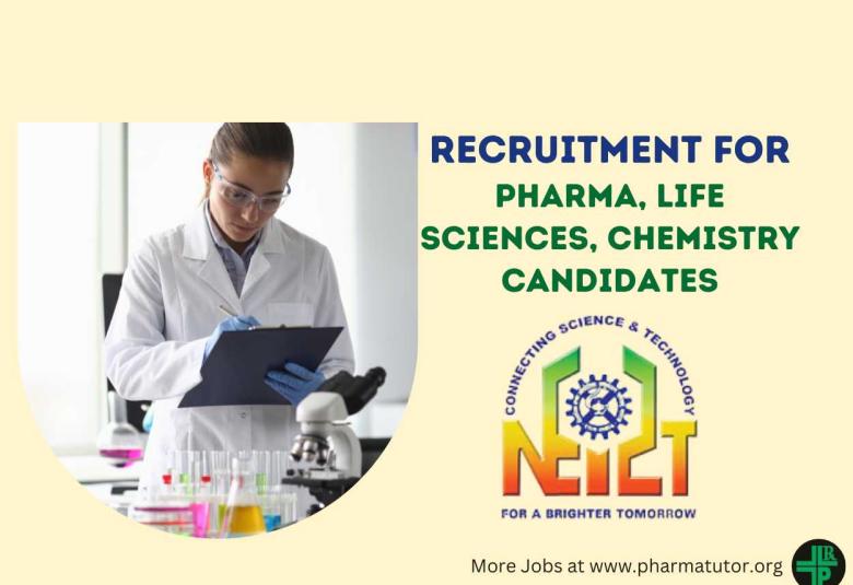 Recruitment for Pharma, Life Sciences, Chemistry candidates as Project Staff at NEIST