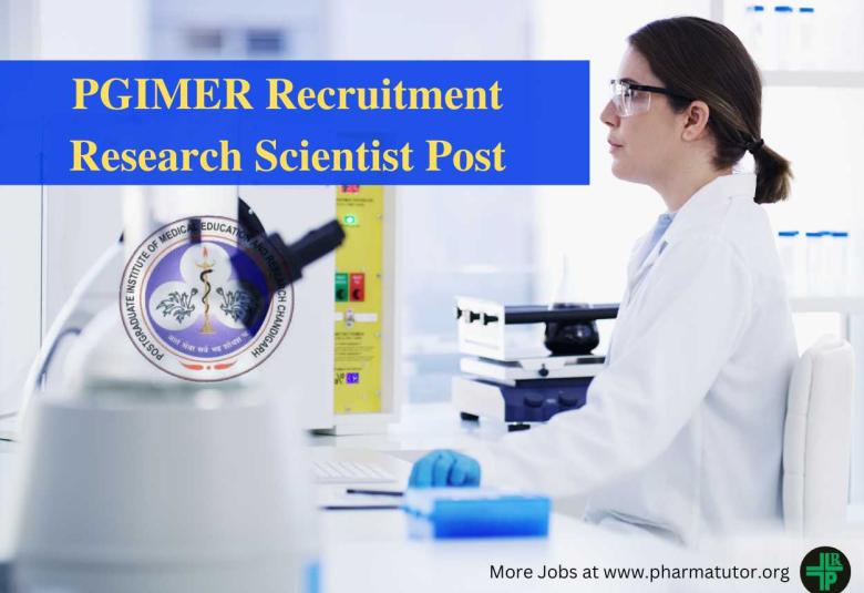 Applications are invited for post of Research Scientist at PGIMER