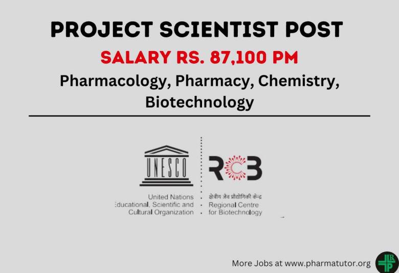 Apply Online for Project Scientist at RCB