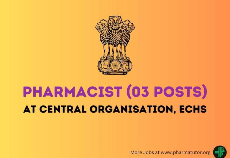 Central Organisation looking for Pharmacists