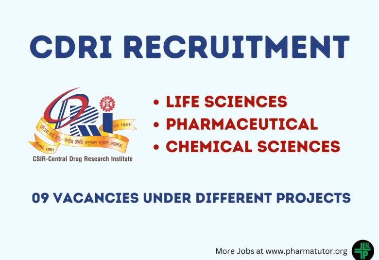 Interview for Life Sciences, Pharma, Chemical Sciences candidates at CDRI