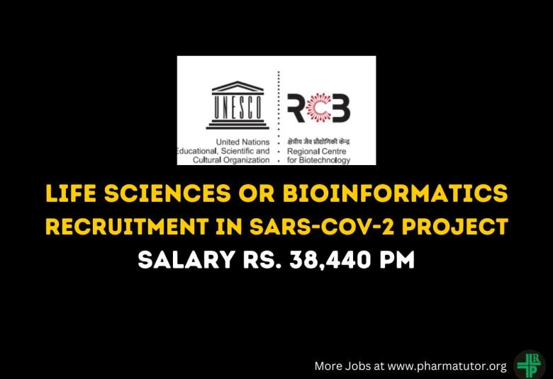 Life Sciences or Bioinformatics Recruitment in SARS-COV-2 Project at RCB