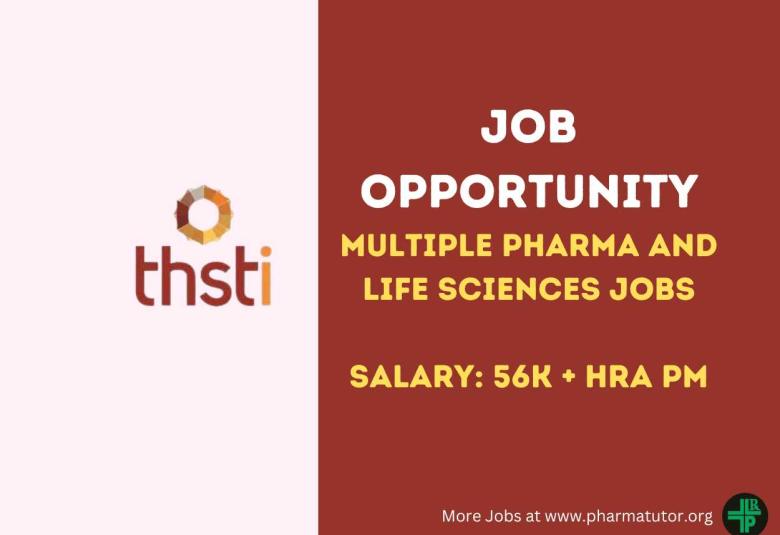 Multiple Pharma and Life Sciences jobs at THSTI