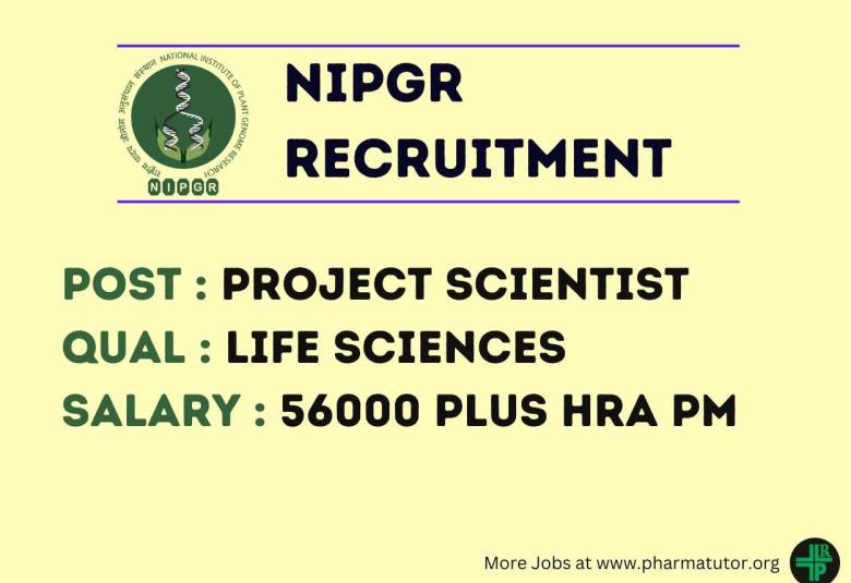 NIPGR looking for Project Scientist